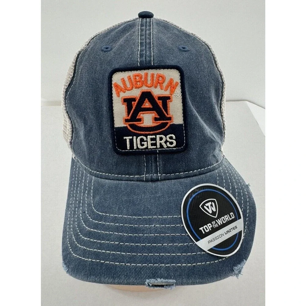 Auburn Tigers Hat Cap SnapBack Top Of The World Trucker Mesh Men’s One Size - Picture 1 of 10